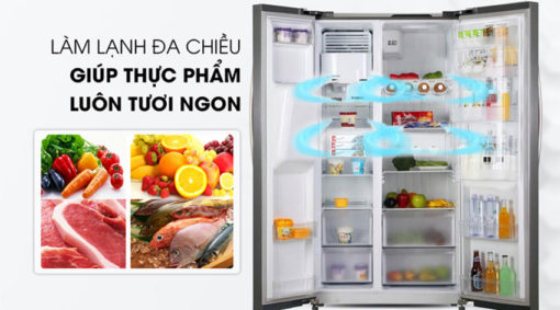 Tủ Lạnh Side By Side KAFF KF-BCD606MBR